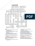 7A Cells Crossword: Water Quickly. (4,4,4) Happen.