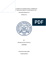 Carriage Liability in International Commercial Shipping: The Applicability in Indonesian Law