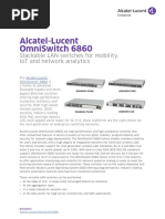 Alcatel-Lucent Omniswitch 6860: Stackable Lan Switches For Mobility, Iot and Network Analytics