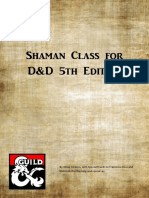 Shaman Class For D&D 5th Edition