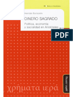 Hernán Borisonik - Dinero Sagrado - Política, Economía y Sacralidad en Aristóteles-Miño y Dávila Editores (2013)