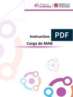 Instructivo de Carga de MAB