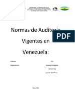 Normas de Auditoria Vigentes en Venezuela