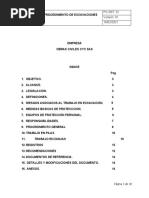 Procedimiento para Realizar Trabajo en Excavaciones