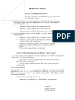 NOTES Mathematical Analysis