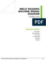 Miele Washing Machine Wiring Diagram: Table of Content