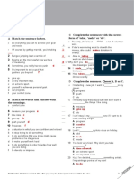 Open Mind Intermediate Unit 1 Grammar and Vocabulary Test B - Editable