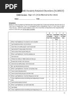 Screen For Child Anxiety Related Disorders (SCARED)