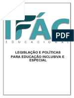 Legislacao e Politicas para Educacao Especial