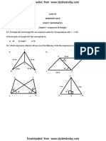 Get Assignments For Congruence of Triangles Class 7 Maths Free PDF