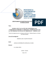 Modelo de Evaluación Del Desempeño Por Competencias Dirigido Al Personal Administrativo de La Universidad Nacional de Chimborazo - Período 2011