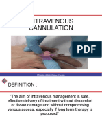 Intravenous Cannulation: PES Institute of Medical Sciences & Research