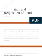 Acquisition and Requisition of Land