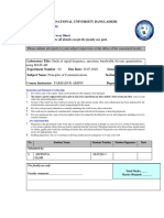 Laboratory Report Cover Sheet: Faculty of Engineering