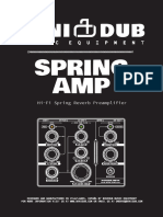 Spring AMP: Hi-Fi Spring Reverb Preamplifier