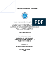 Informe Auditoria Servicios Telecomunicaciones