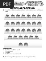 Orden Alfabético para Segundo Grado de Primaria