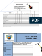 Check List Plancha Compactadora