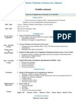 CV Nutritionniste Qualiticienne