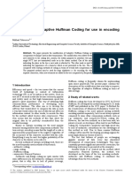 Modification of Adaptive Huffman Coding For Use in