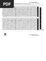 PP-R. Hoja de Respuestas. Universitarias