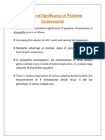 Functional Significance of Polytene Chromosome