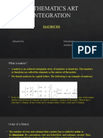 Mathematics Art Integration Matrix