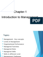 Chapter-1 Introduction To Management