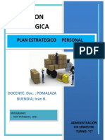 Plan Estrategico Personal Ivan Velasquez Salas