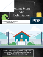 Scope and Delimitation