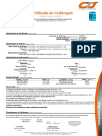 Certificado Termopar T 5485 20