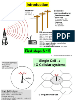 First Steps & 1G: Archaic Mobile Communication" Electronic Communications: Fixed Networks"