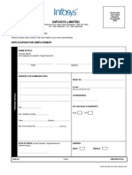 Infosys Application Form