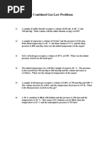 Combined Gas Law Problems