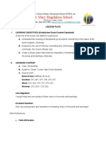 Rel. Ed. 2 - Lesson Plan (FPT)