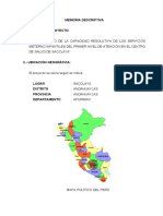02 Memoria Descriptiva Construcción Puesto de Salud Sacclaya