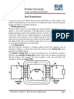 Woldia University: A Non Ideal Transformer