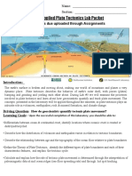 Lab 6: Applied Plate Tectonics Lab Packet: This Is Packet Is Due Uploaded Through Assignments