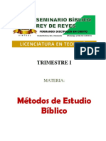 Métodos de Estudio Bíblico