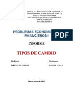 Tipos de Cambio