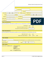 Member Online & Text-Bal Service Form