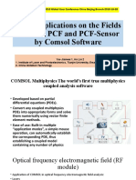 Some Applications On The Fields of Laser, PCF and PCF-Sensor by Comsol Software