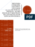 Orientaciones para La Prevención, Detección y Actuación Curso