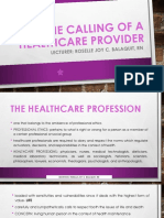 Module 4 The Calling of A Healthcare Provider