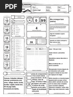 Ficha Oficial DD 5E Editavel em Negrito