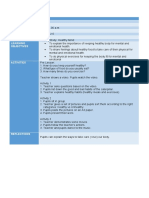 Year Two Lesson Plan Subject Class Time C. Standard L.Standard Core Value Topic Learning Objectives