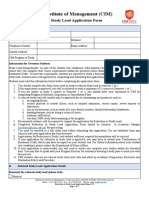 Reduction in Study Load Application Form - 28 April 2020