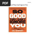 So Good They Can't Ignore You - Cal Newport - Leon Schuetz