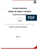 Costos y Presupestos de Una Obra Por Contrata - Administración Directa - Semana 8