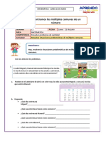 Encontramos Los Múltiplos Comunes de Un Número